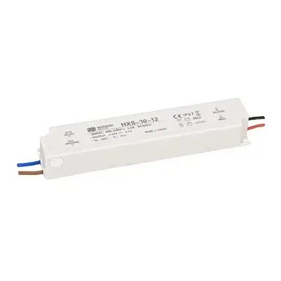 Boîtier en plastique Alimentation LED étanche IP67 1,25 A 30 W 24 V Pilote LED pour environnement humide