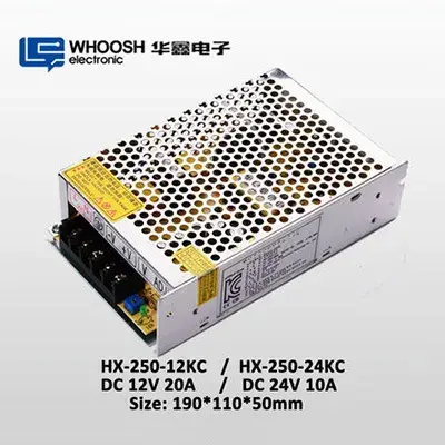 Alimentation pour module LED 250 W DC 12 V pour éclairage de module LED avec certification KC