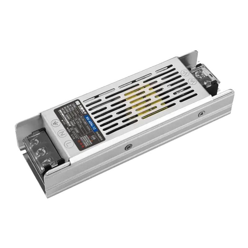 Alimentation mince DC 5A 12v 60w haute efficacité