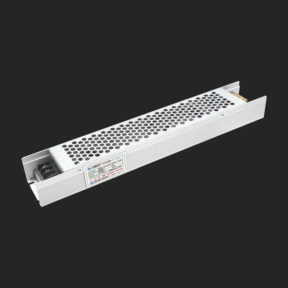 Alimentation Slim 24V 150W Semi-encapsulée Intérieur pour éclairage LED