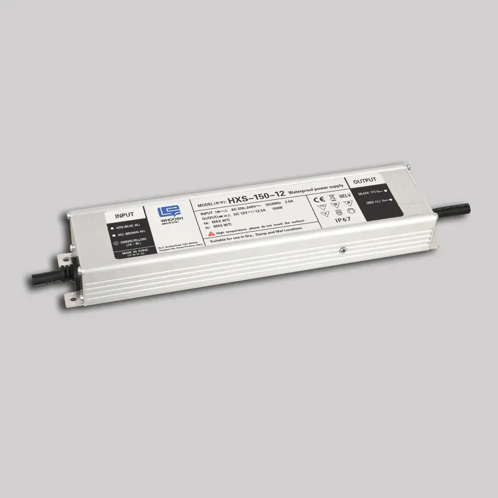 Alimentation LED à tension constante 150 W 12,5 A IP67 étanche 12 V