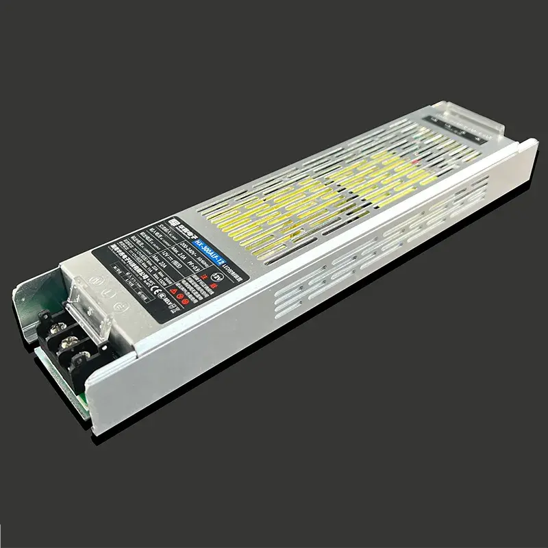 Alimentation mince PF&gt;0,97 DC24V 12,5A 300W CE pour éclairage LED