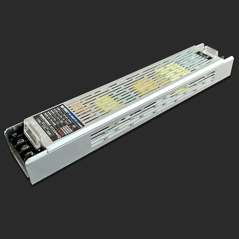 Alimentation LED mince DC24V 6.25A 150W CE, certification PF&gt;0.97