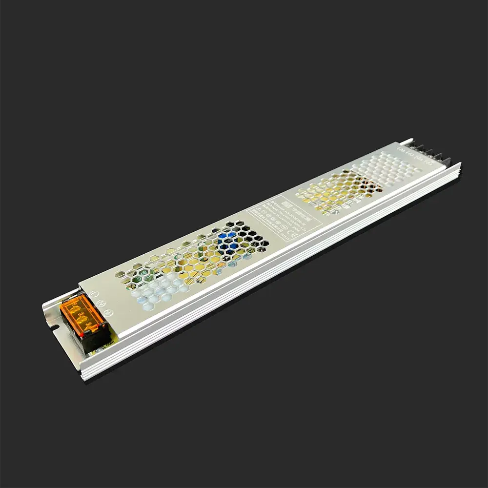 Alimentation mince 24 V 12,5 A 300 W pour caisson lumineux LED Boîtier brillant